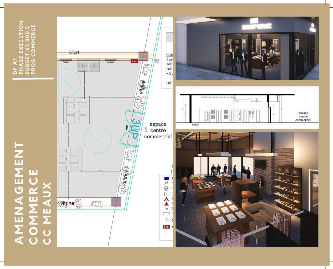 Aménagement de commerce — Centre commercial, vue 1