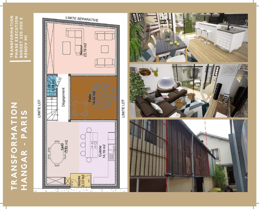Transformation de hangar — Paris, vue 1