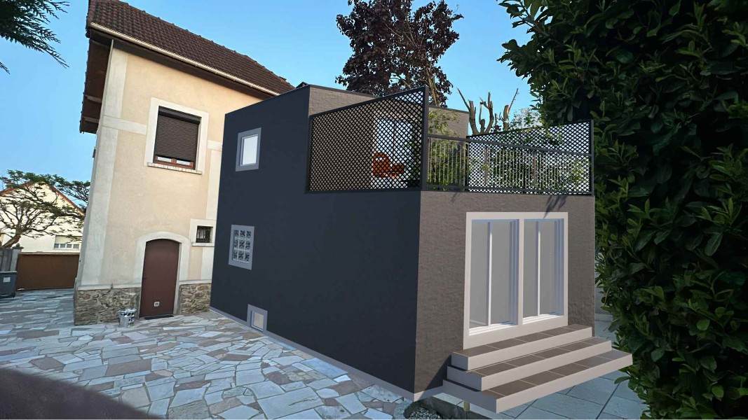 Extension moderne — Mitry-Mory (77), vue 1